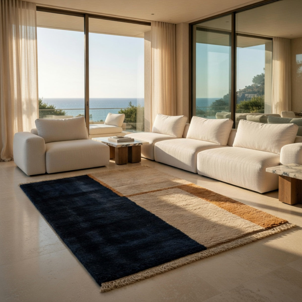 Balaw Rug in room setting | Maison Nadia