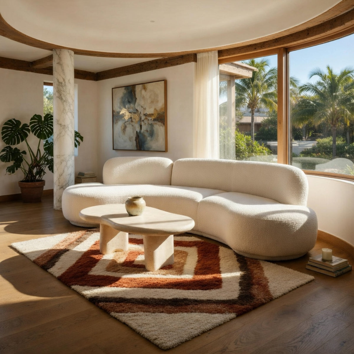 Marchicha Rug in room setting | Maison Nadia
